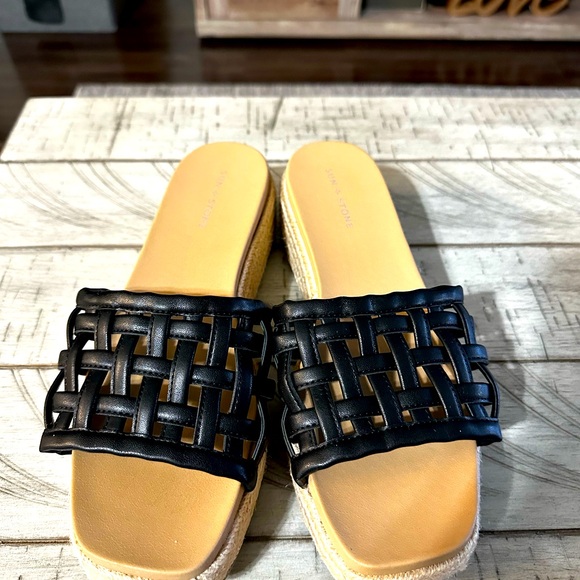 ♥️ Sun + Stone Womens JORDANAA Square Toe Platform Espadrilles - Picture 5 of 5